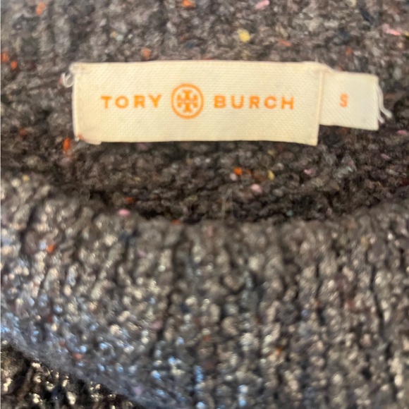 Tory Burch Shawn Metallic Cable Knit Sweater - Picture 5 of 6
